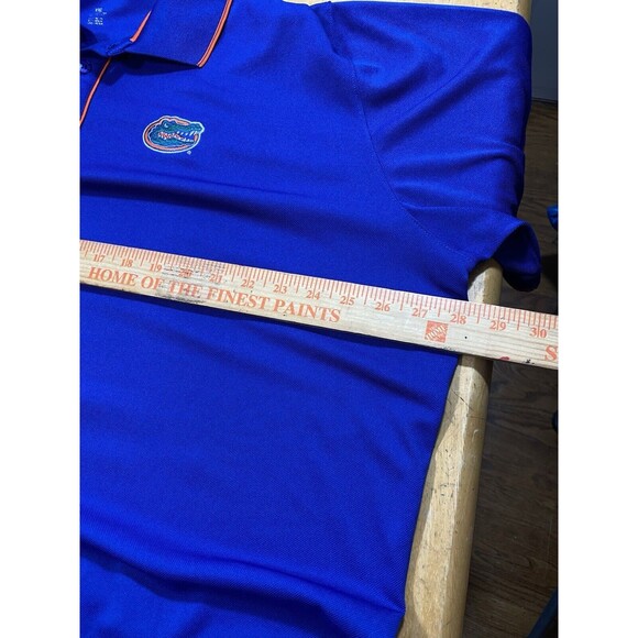 NCAA Florida Gators Antigua Button Polo Shirt Men XXL Blue Orange Trim 28pit2pit - Picture 4 of 5